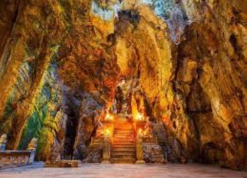 Marble mountains and Ba Na Hills Golden Bridge full day tour
